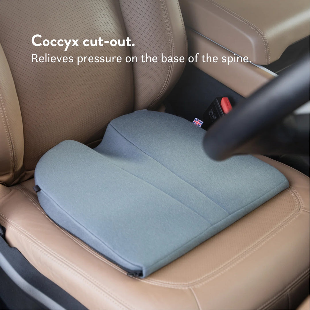 Car wedge cushion 8° Degree Sitting Wedge (3") with Coccyx Cut Out high density foam