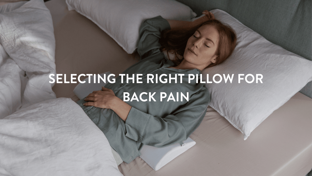 selecting the right pillow for back pain relief