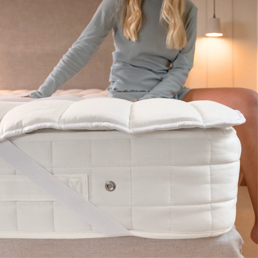 Mattress toppers natural materials 100% cotton OEKO tex standard 100 British wool memory foam & latex.