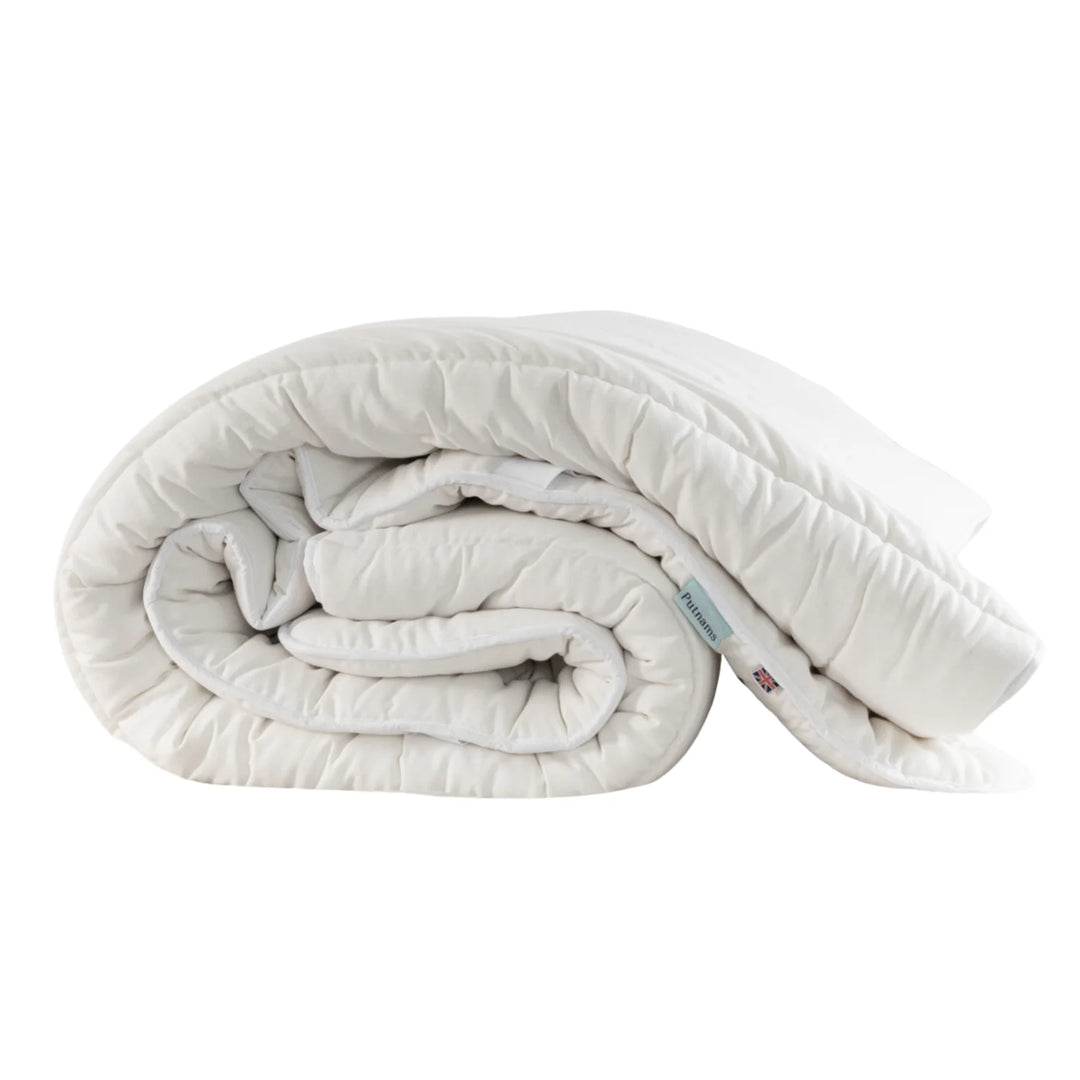 Natural 100% British Wool Mattress Topper thick handmade in the UK 100% cotton OEKO TEX Standard 100