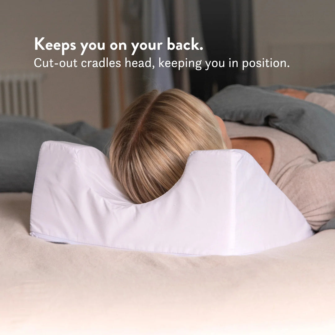 Facial Surgery Recovery Pillow Putnams wedged pillow elevated cradles head keeps you on your back sleep
