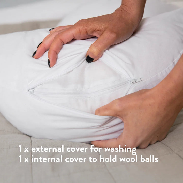 1 x external cover for washing 1 x internal cover to hold wool balls