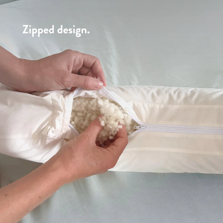 Organic Wool Nursing Pillow Cover Only
