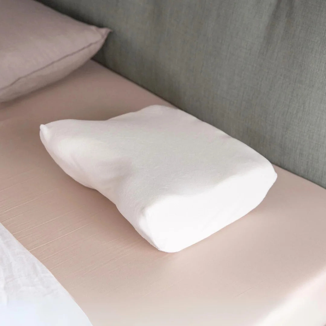 Travel Royal size Putnam Memory Foam Pillow 100% cotton cover recommended by chiropractors Made in the UK orthopedic pillow 