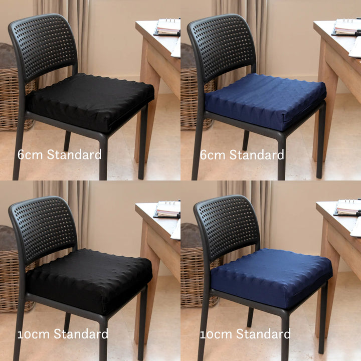 Sciatica Cushion for office, dining, sofa and car seats. Relieves pressure when sitting. Handmade in the UK. 