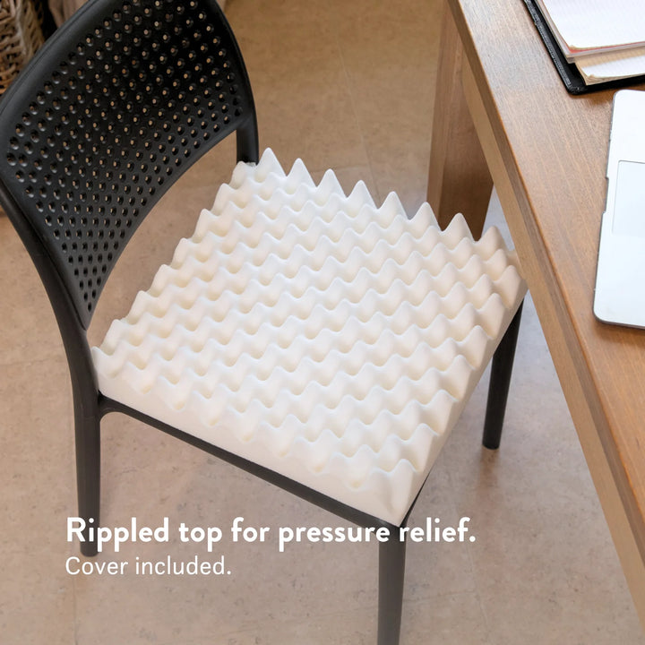 Sciatica Cushion for office, dining, sofa and car seats. Relieves pressure when sitting. Handmade in the UK. 