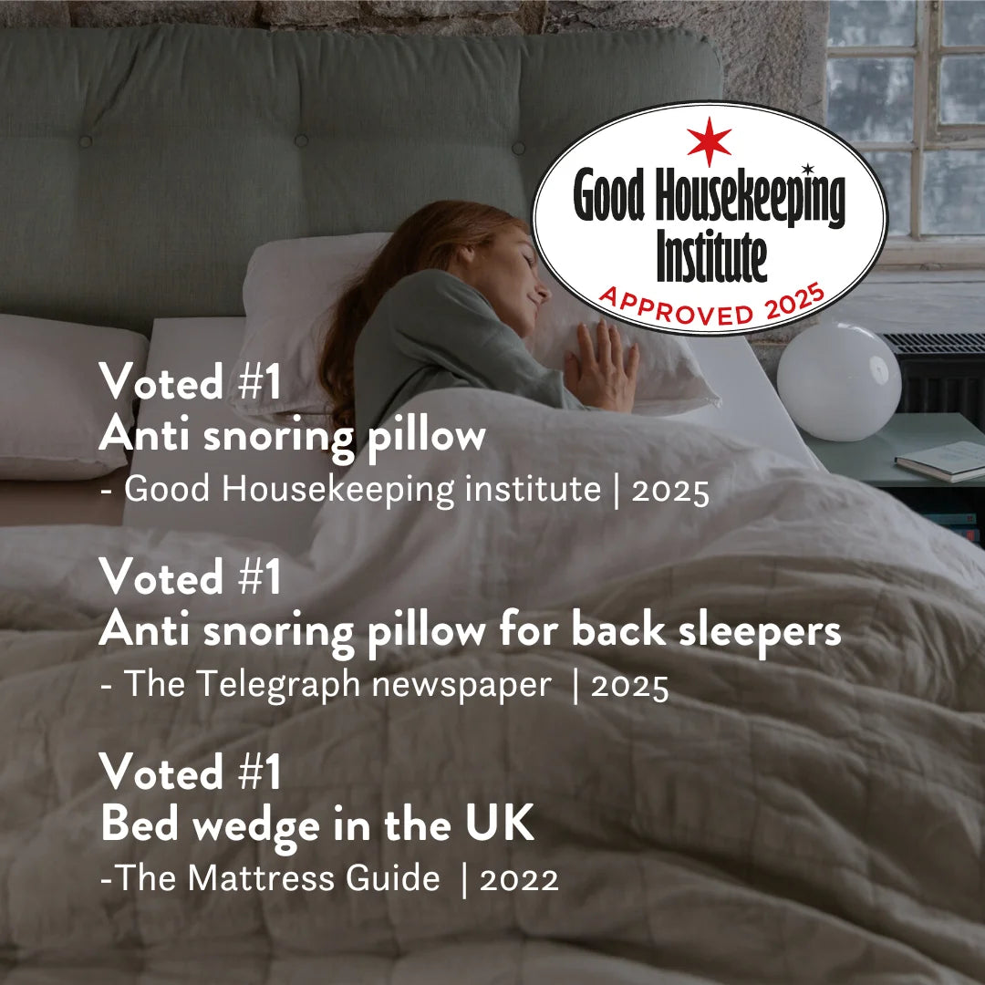 Best rated pillow for snoring and heartburn 2025 UK reviews tested by the Independent the Telegraph Good Houskeeping