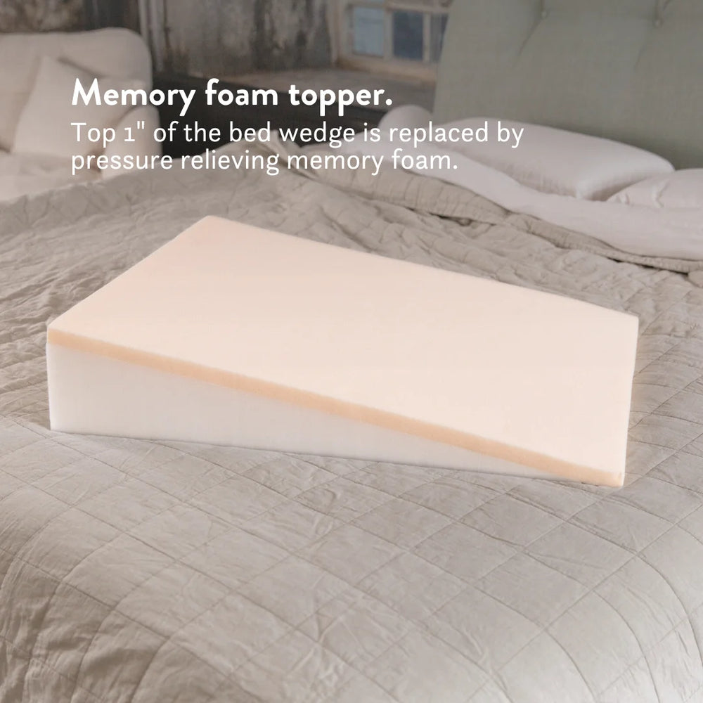 Memory Foam Bed Wedge - Acid Reflux Snoring pillow