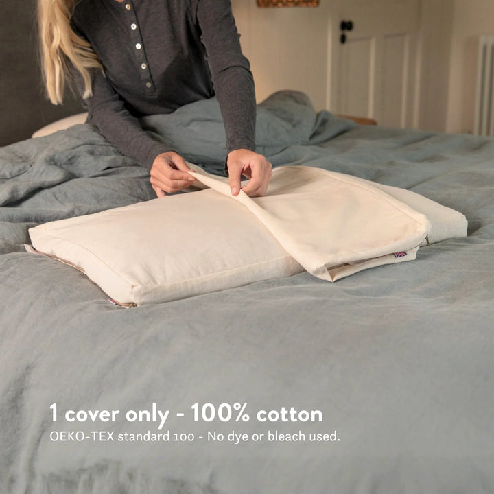 Local handmade pillow sustainable organic 100% cotton spare additional pillow cover