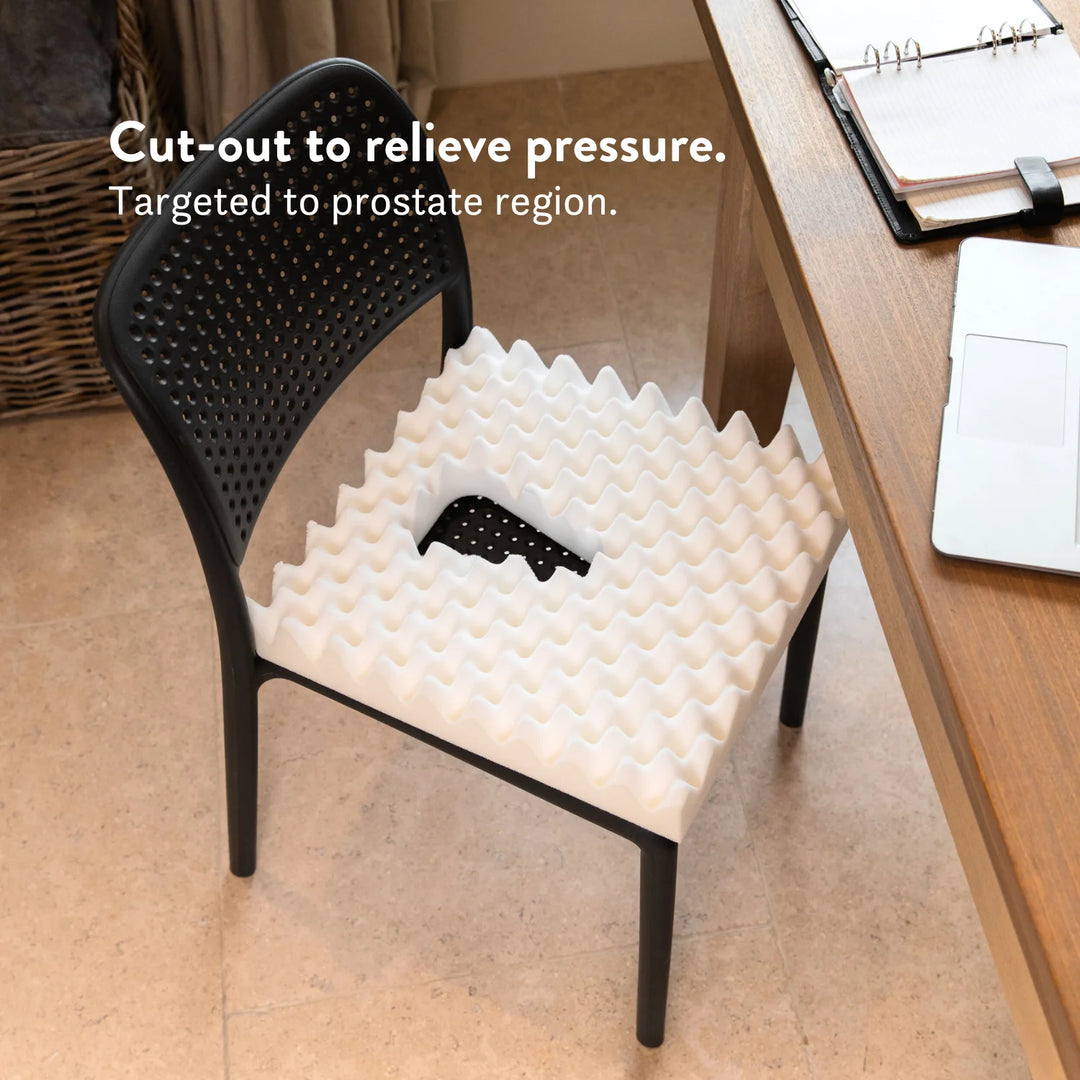 Prostate Cut Out Discreet Cushion - Putnams Cut-out to relieve pressure. Targeted to prostate region.