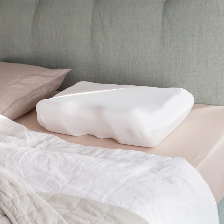 Putnam Memory Foam Pillow 100% cotton cover recommended by chiropractors Made in the UK orthopedic pillow 