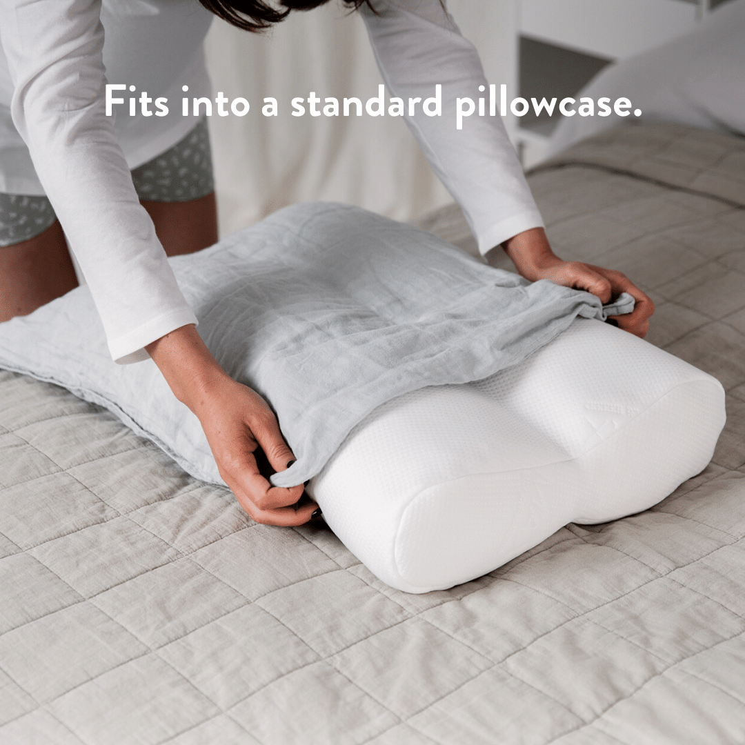 Contour Wool Pillow & Wool Duvet Set - Bundle height adjustable natural local handmade sustainable cotton