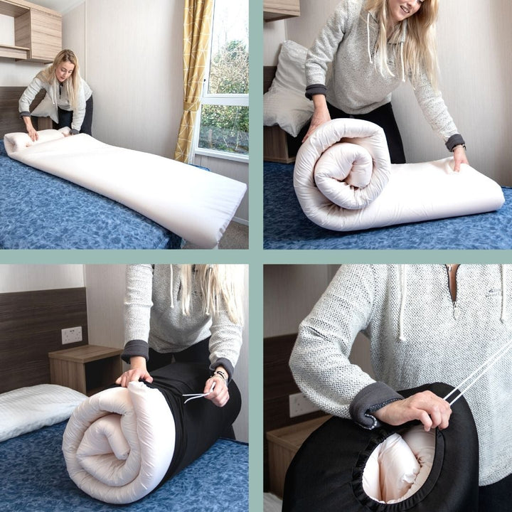 Click Clack Memory Foam Mattress Topper (With Bag) sofa bed fold out too firm